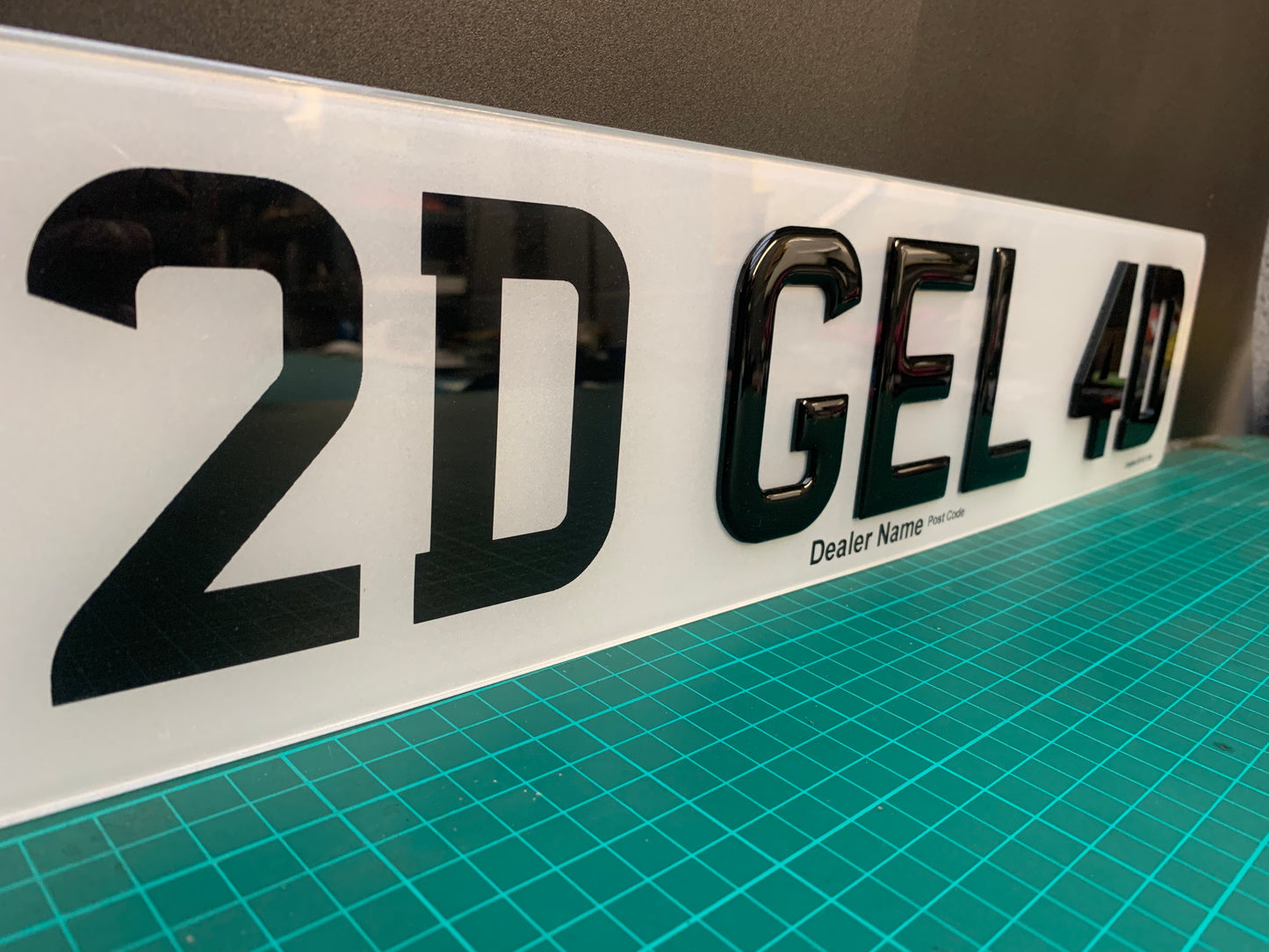 Standard Printed Plates 2D Front & Rear 520x110mm