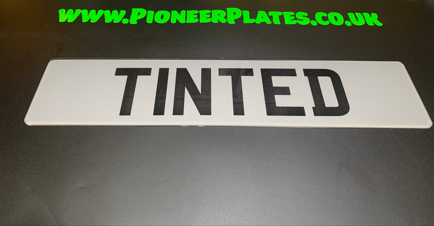 Number Plate Tinting