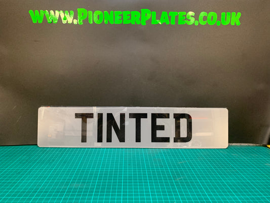 Number Plate Tinting