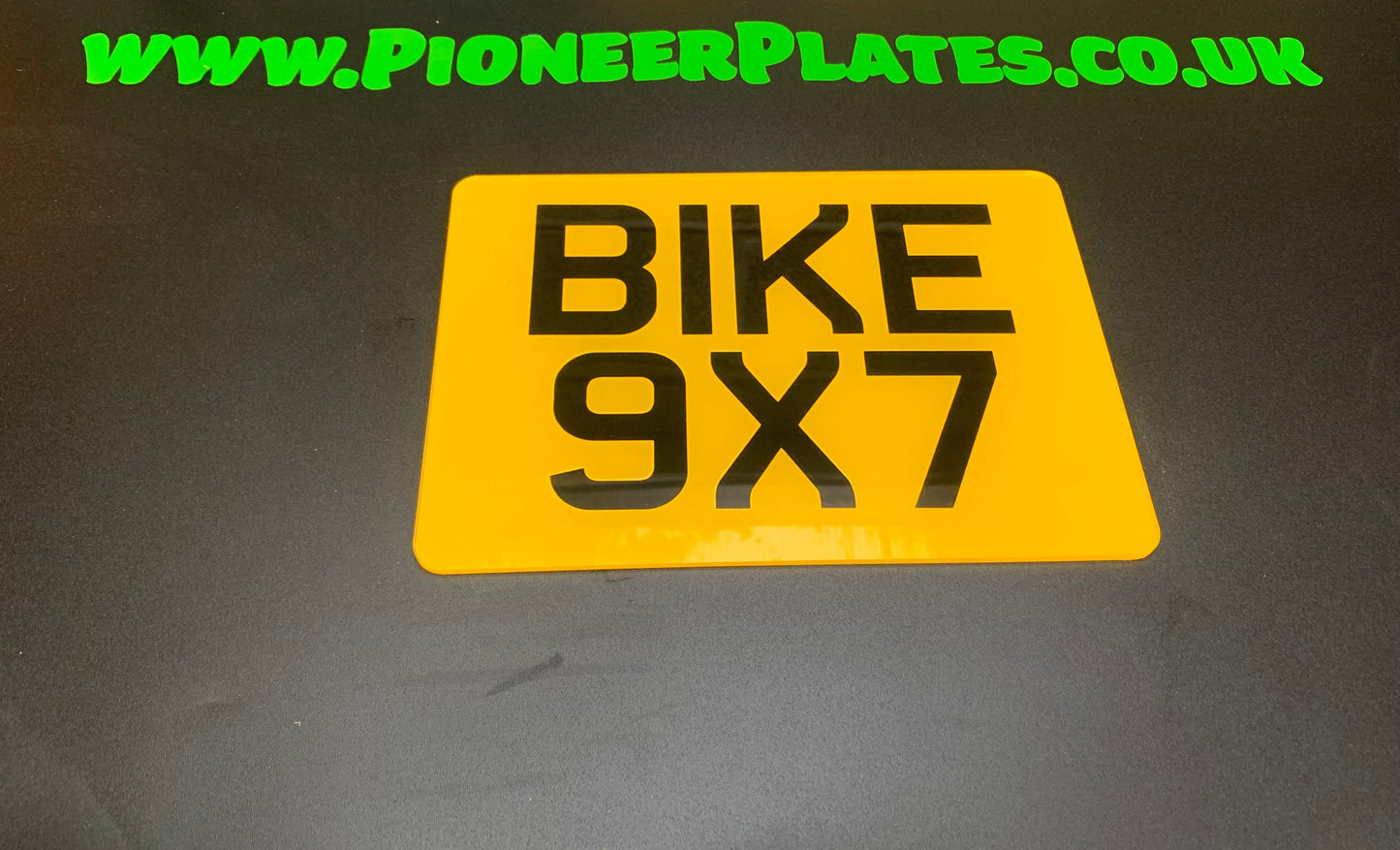 Bike Square Number 9x7 Plate Rear