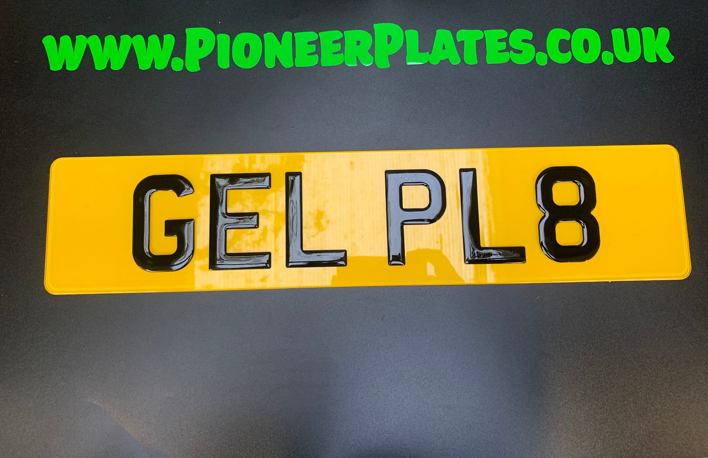3D Gel Number Plates Front & Rear SHORT