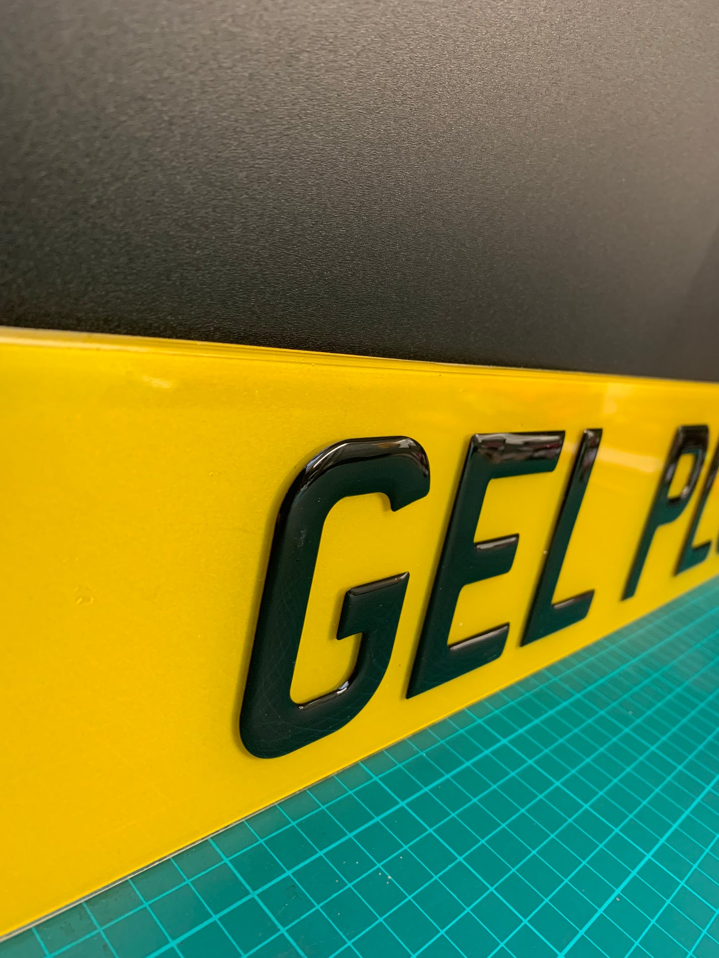3D Gel Number Plates Front & Rear SHORT