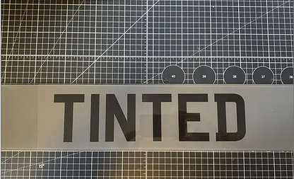 Number Plate Tinting