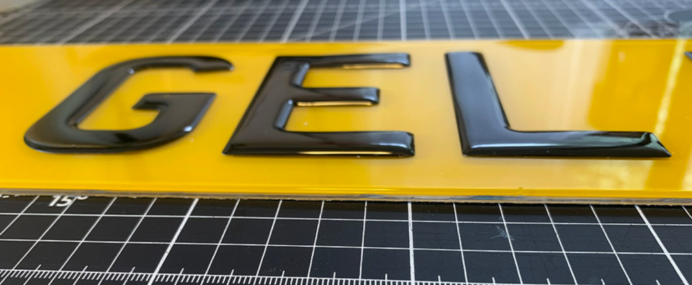 3D Gel Number Plates Front & Rear SHORT